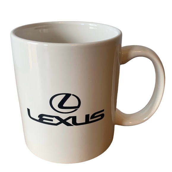 Lexus Cup Mug Coffee Tea Ceramic White Black Logo 10 oz Car Automobile - Picture 1 of 9